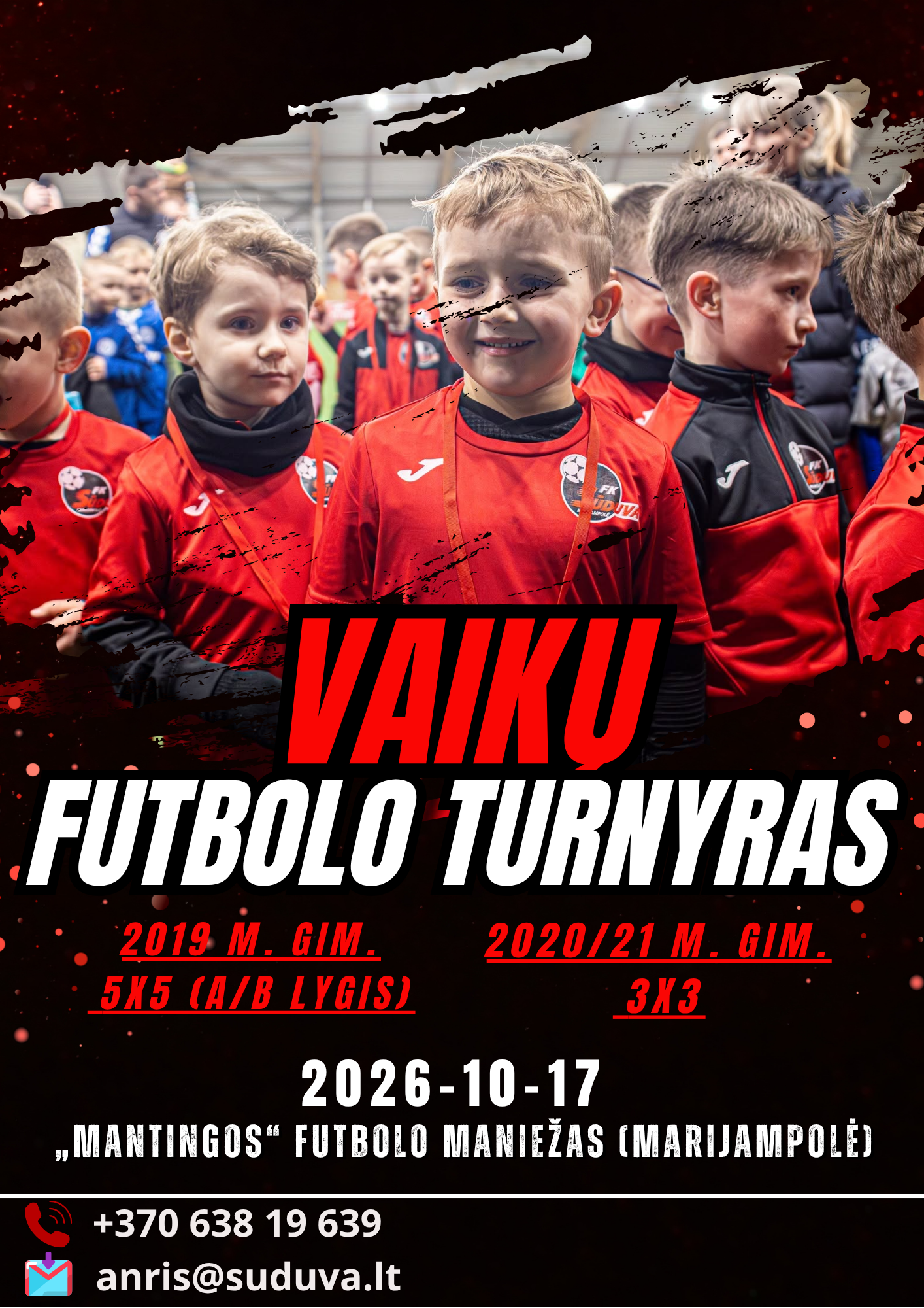 Vaikų futbolo turnyras Vaikų futbolo turnyras 2026 m. spalio 17 d.