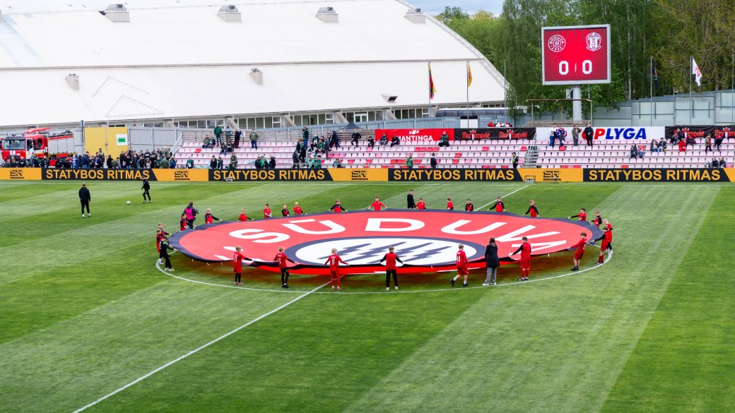 „Sūduvos“ stadionas prieš rungtynes